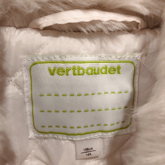 Champagne faux fur Verbaudet bomber jacket - Picture 4 of 4